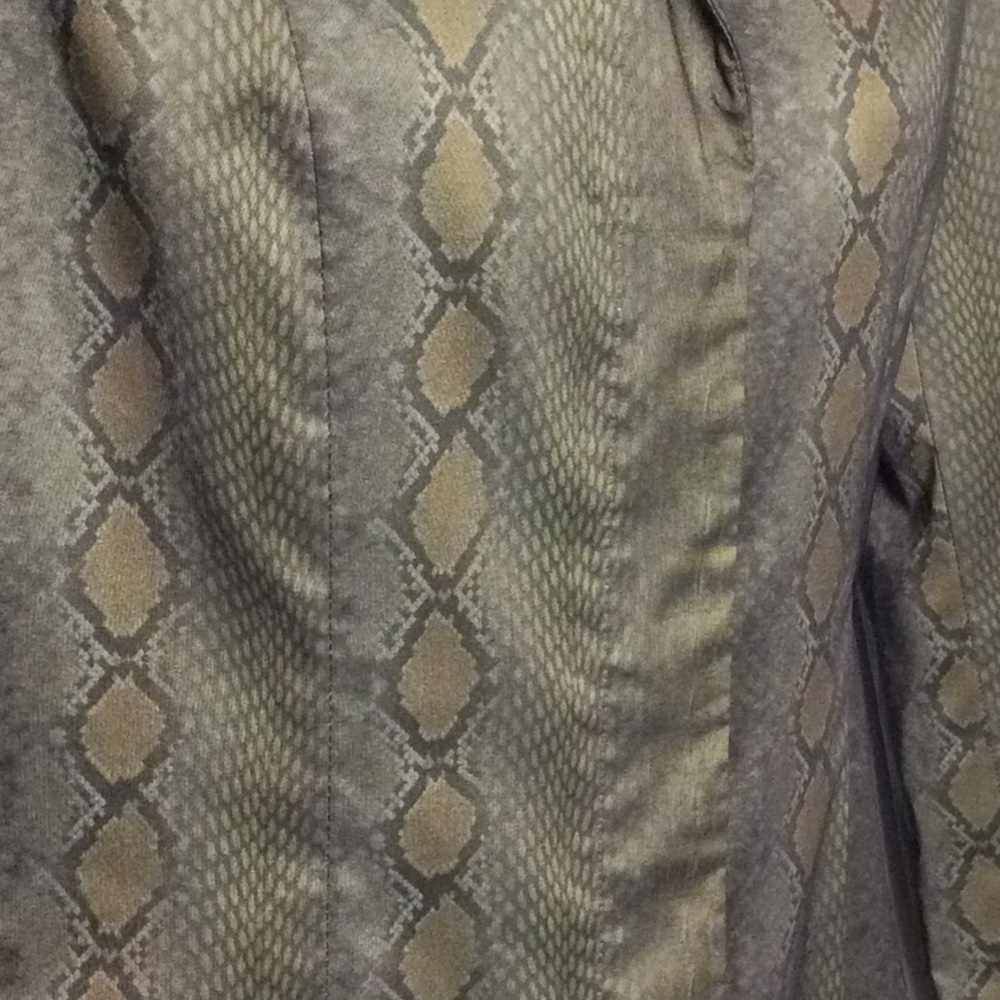 Cache Snakeskin Long Jacket Size 4 - image 4
